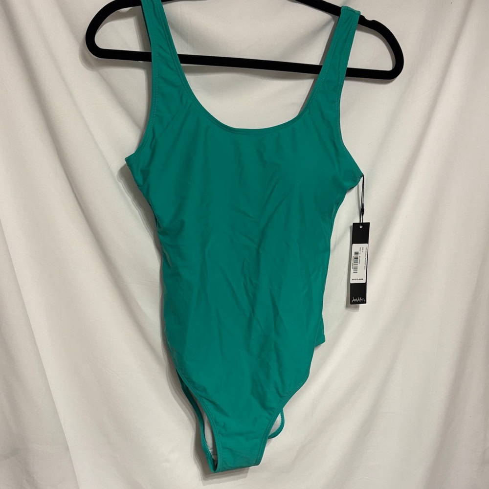 Nicole Miller Teal One-Piece Swimsuit SZ S NWT